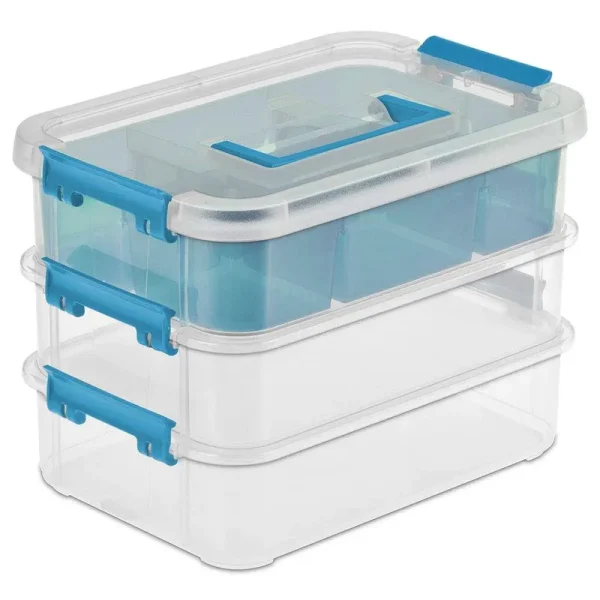 Sterilite Layer Stack & Carry Box, 10-5/8-Inch
