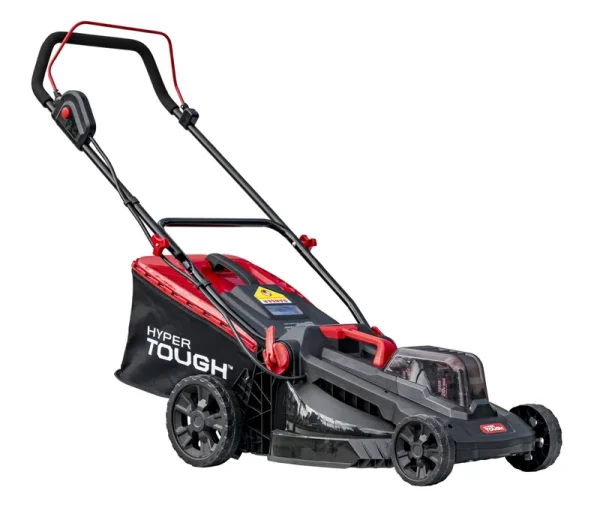 Hyper Tough 40V Cordless 16-in. Lawn Mower, 2*4.0Ah Battery and Quick Charger Included