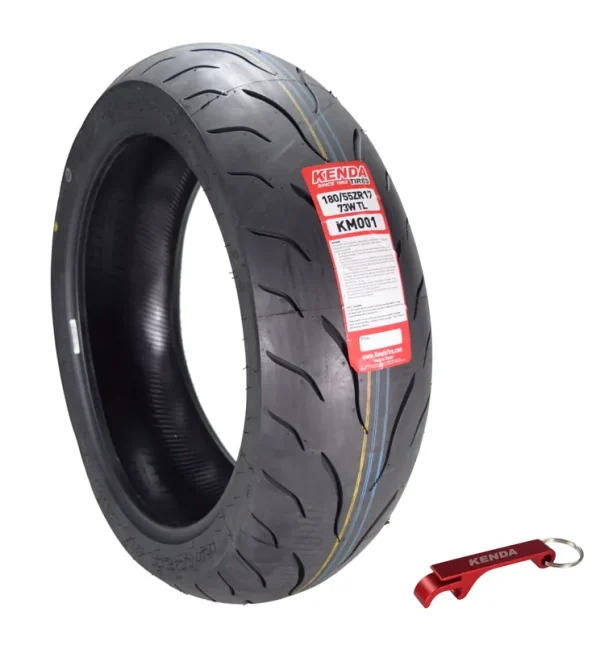 Kenda KM1 Sport Touring Rear Tire 180/55ZR17 73W TL 180/55 - 17 W/ Keychain