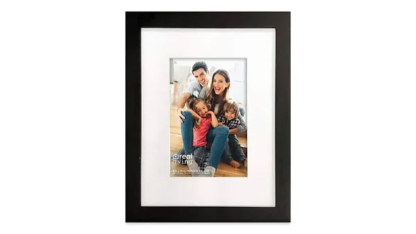 Real Living 5" x 7" Matted Linear Photo Frame - Black - Each