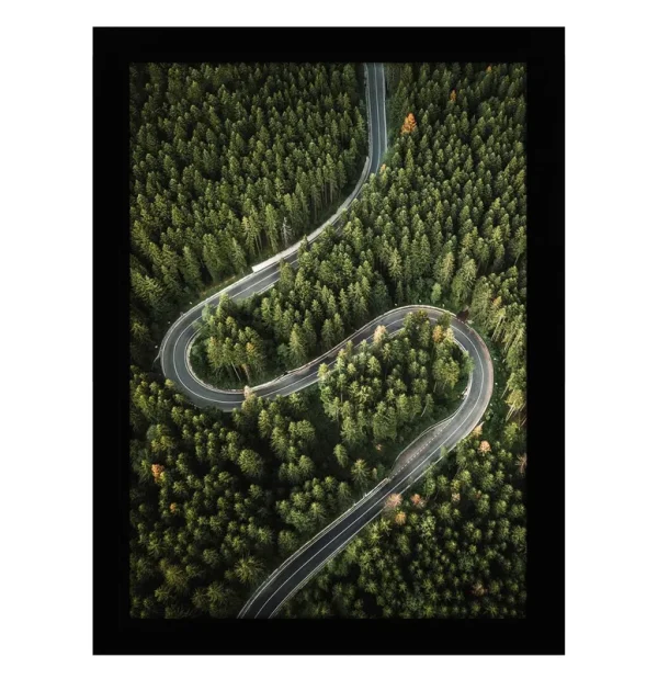 Americanflat 10x14 Picture Frame in Black - Composite Wood with Shatter Resistant Glass - Horizontal and Vertical Formats for Wall
