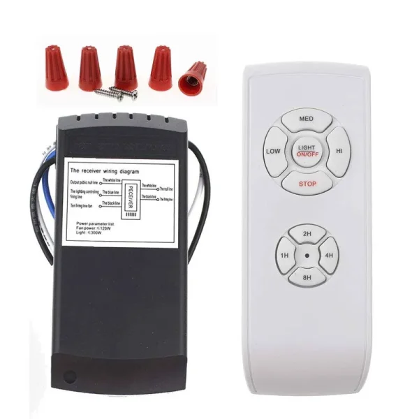LPHUMEX Universal Ceiling Fan Remote Control Kit, 3-in-1 Ceiling Fan Light Timing & Speed Remote, for Hunter/Harbor breeze/westinghouse