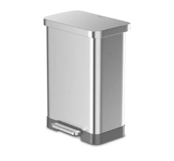 20 Gallon Step on Trash Can Qualiazero Color: Gray