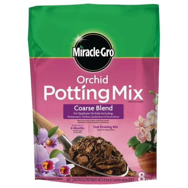 Miracle Gro Coarse Blend Orchid Potting Mix - 8 qt bag