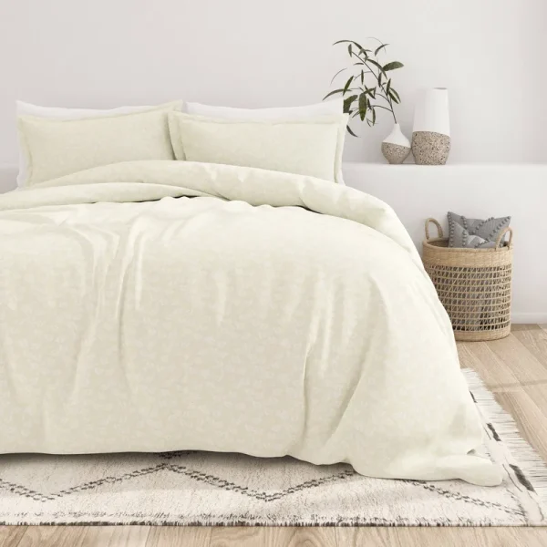 Home Collection Premium Ultra Soft Wheatfield Pattern 3 Piece Duvet Cover Set