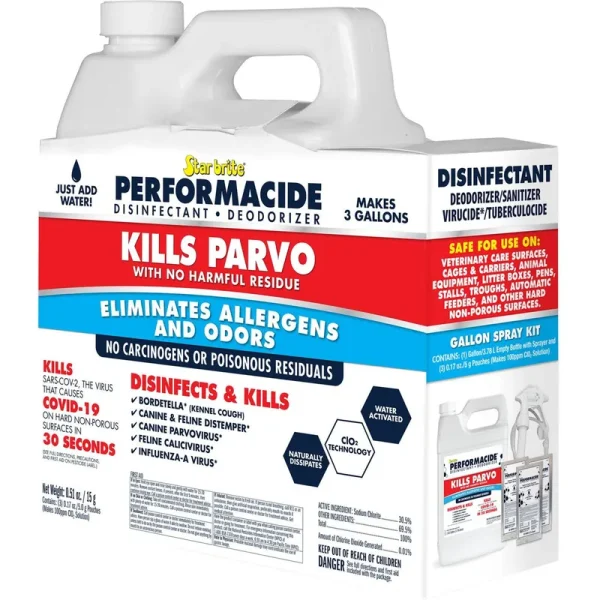 Performacide Kills Parvo Disinfectant & Deodorizer Kit, 1-gal Jug