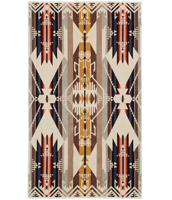 Pendleton Oversized Jacquard Towel | White Sands