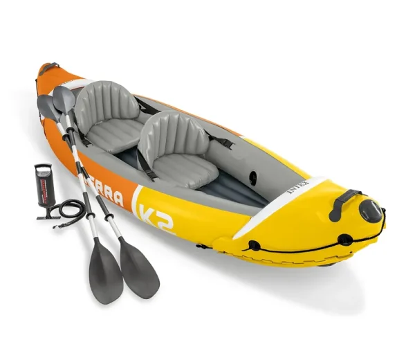 Intex Sierra K2 Inflatable Kayak with Oars and Hand Pump