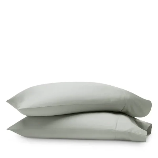 Boll & Branch Signature Organic Cotton Hemmed Pillowcase Set, Standard - Sage