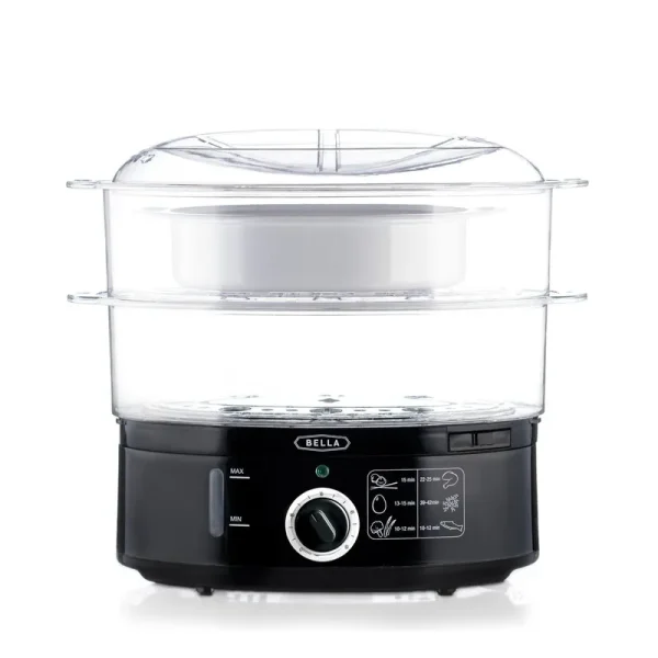 Sensio Bella 2-Tier Food Steamer, Black