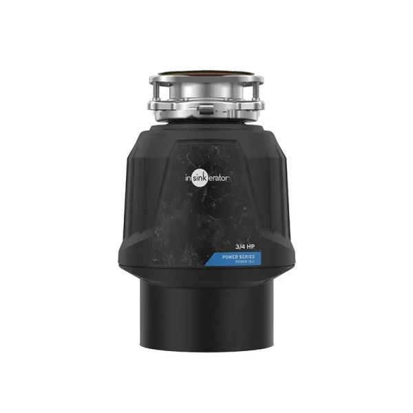 Insinkerator Non-Corded 3/4-HP Continuous Feed Garbage Disposal in Black | Power 15Ss