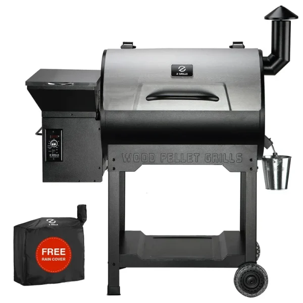 Z Grills 694-Sq in Stainless Steel Pellet Grill | ZPG-7002B3E