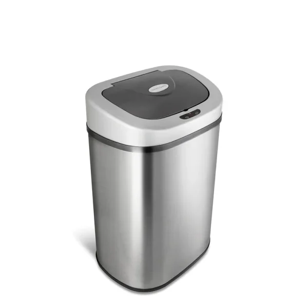 Nine Stars Motion Sensor Touchless 21.1 Gal Trash Can Stainless Steel