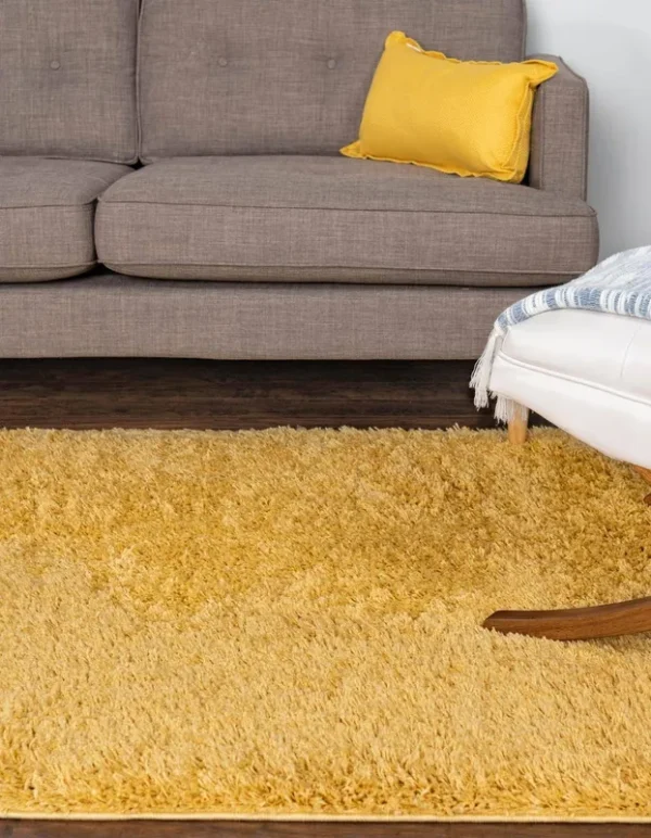 Everyday Shag 275cm x 365cm Yellow Large Area Rug