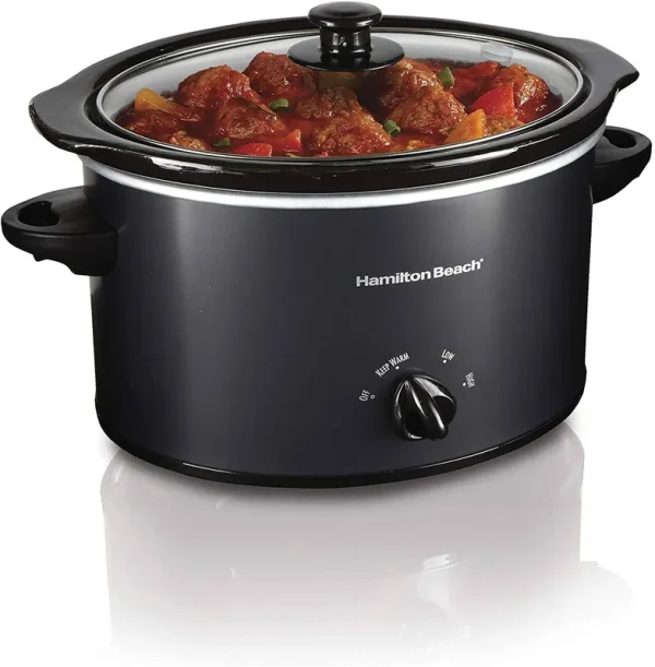 Hamilton Beach Slow Cooker, Oval Shape, 3 Quart Capacity
