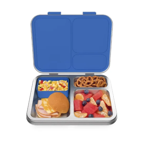 Bentgo - Kids Stainless Steel Leak-Resistant Lunch Box - Blue