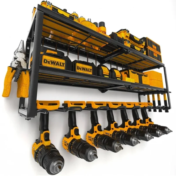 Spampur Power Tool Organizer for Tool Storage Drill Holder Wall Mount