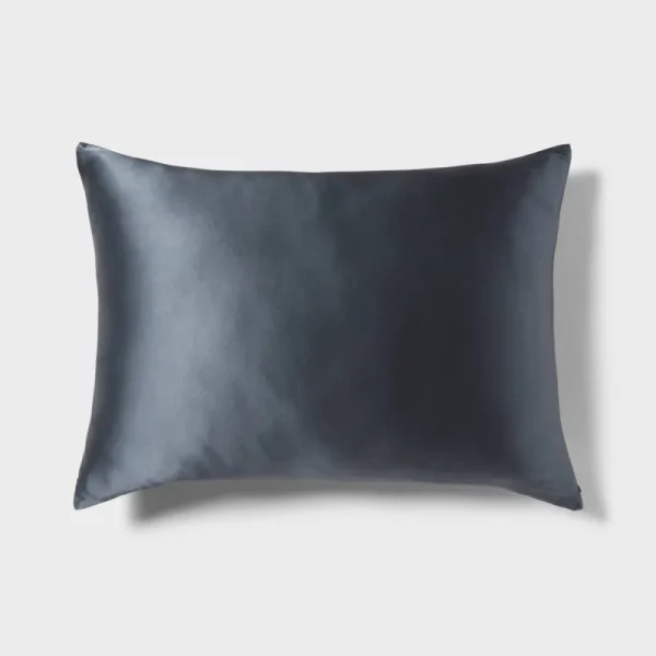 Standard 100% Silk Pillowcase with Hidden Zipper Blue - Threshold
