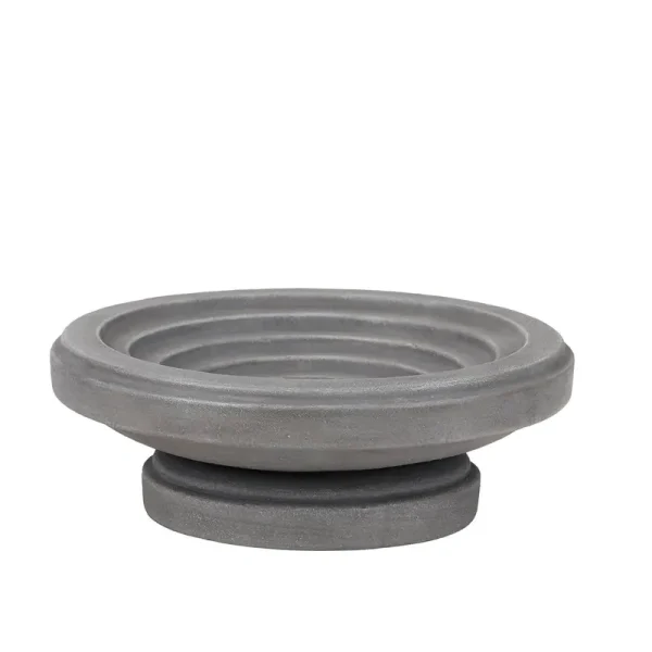 Style Selections 4-in H Dark Gray Plastic Complete Birdbath | A06-1045