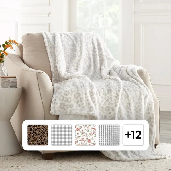Member's Mark Lounge Throw-Chelsea Leopard