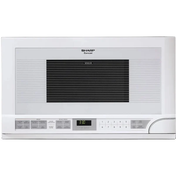 Sharp - 1.5 Cu. ft. Over-the-Counter Microwave - White