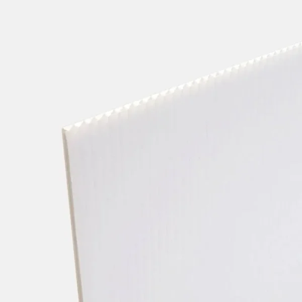 Coroplast 42069122 Plastic Cardboard 0.157-in T x 24-in W x 36-in L White Corrugated Plastic Sheet