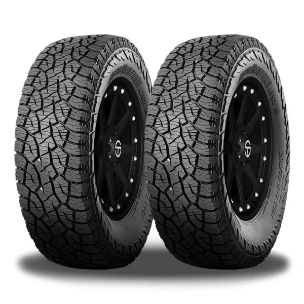2 Kumho Road Venture AT52 285/75R16 126R 10 PLY All-Terrain Truck SUV 3PMSF Tire 2289883 / 285/75/16 / 2857516