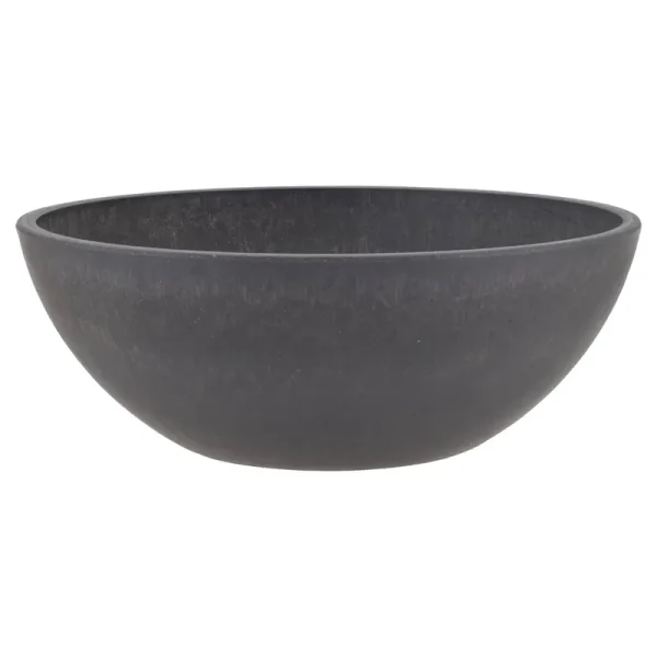 Arcadia Garden Products Garden Bowl: 12-in Dark Charcoal