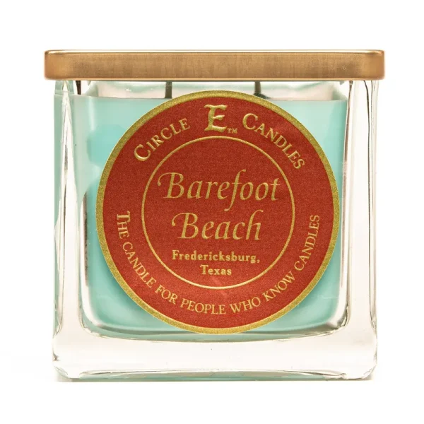 Circle E Candles Barefoot Beach Scented Jar Candle | 22oz | 110 Hour Burn Time