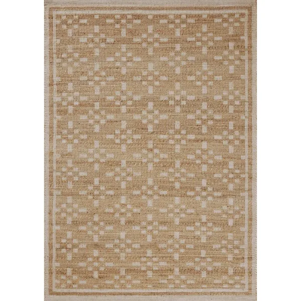 Chris Loves Julia x Loloi Judy JUD-07 Natural Ivory Rug - 7 ft 9 in x 9 ft 9 in