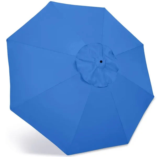 ABCCANOPY 9ft Outdoor Umbrella Replacement Top Suit 8 Ribs (Sky Blue)