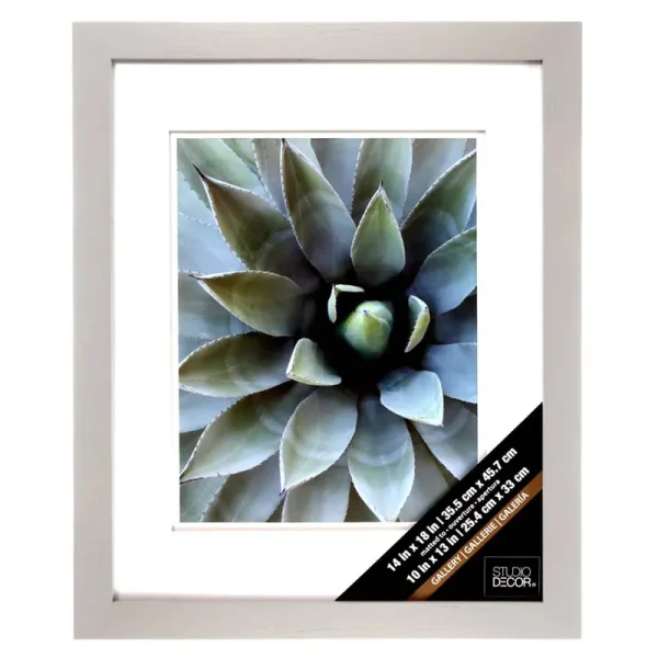 Studio Decor 10" Grey Gallery Wall Frame with Double Mat - Each