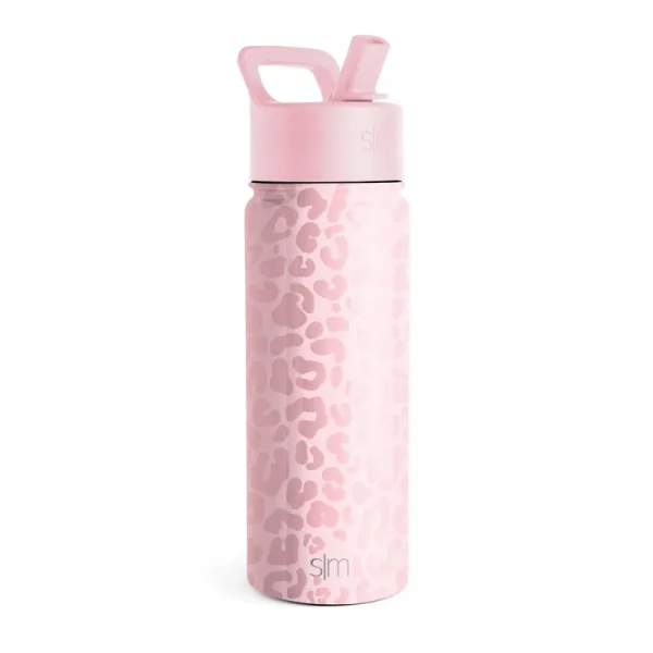 Simple Modern Summit Powder Coat & 4D Blush Leopard Portable Drinkware - 20 oz