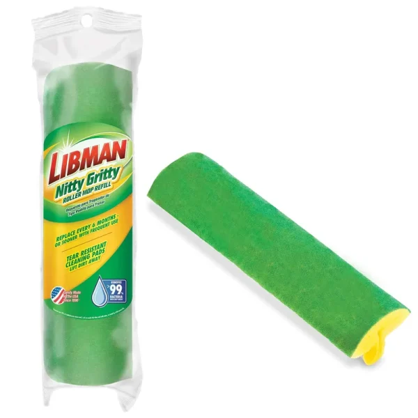Libman Nitty Gritty Roller Mop Refill, 10"
