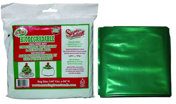 Santas Solutions 90 in. H x 144 in. W Christmas Tree Disposal Bag