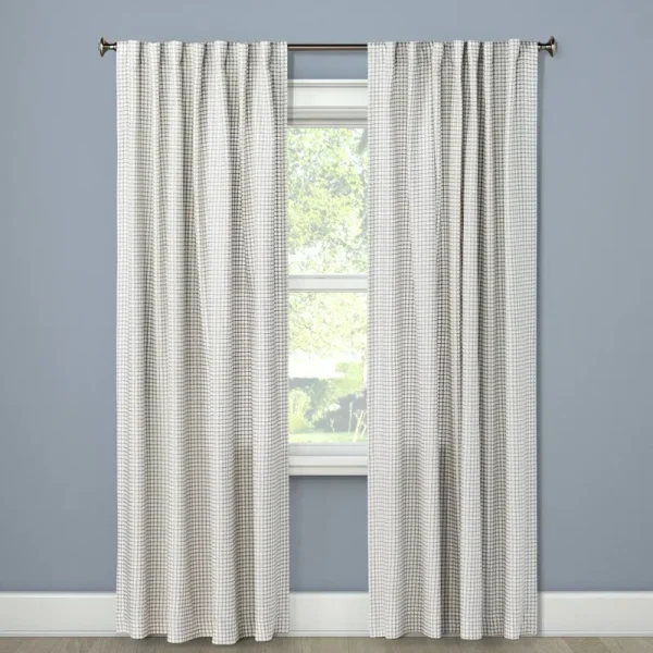 54"x84" Light Filtering Honeycomb Curtain Panel Gray - Threshold