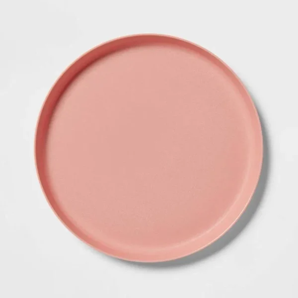 Pillowfort Kids' Plastic Dinner Plate - Coral Pink - 9.6 in