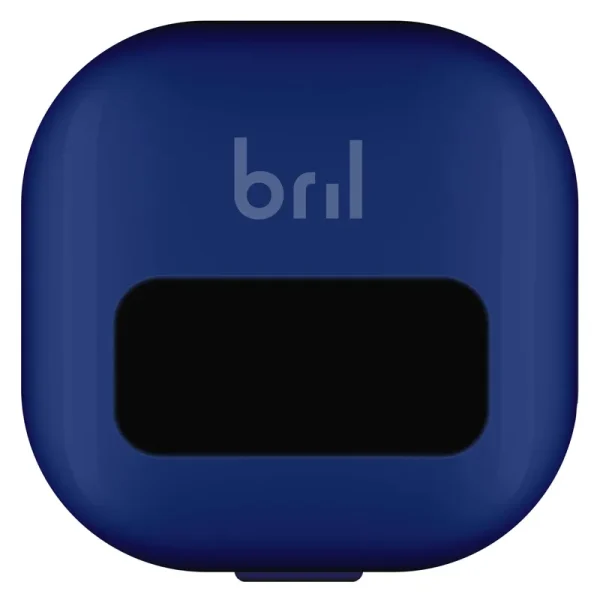Bril UV-C Toothbrush Sanitizer Portable Sterilizer Cover Holder and Case for Any Size Toothbrush Navy