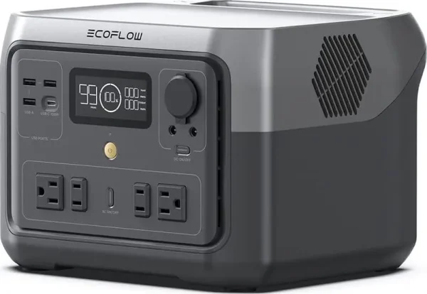 Ecoflow RIVER 2 Max Portable Power Station 512wh Capacity.solar Generator.1000w AC Output for Outdoor Camping.home Backup.emergency.rv.off - Grid