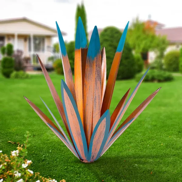 Metal Tequila Country Sculpture DIY Tequila Plant Home D��cor Ornament Indooutdoor Statuette Patio Lawn Patio Stake Decoration Gift to The Garden
