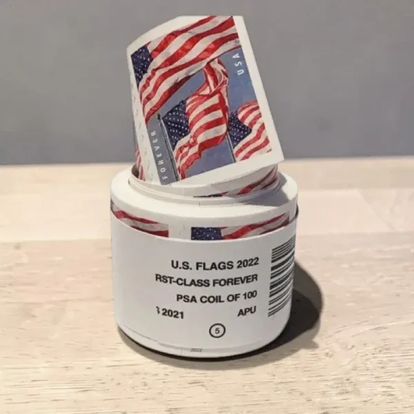 2022 US Flag First Class - Forever Postage Stamps - Coil of 100