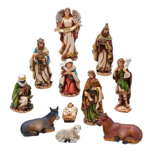 Kurt Adler 6 in. Nativity Set with 11 Figures