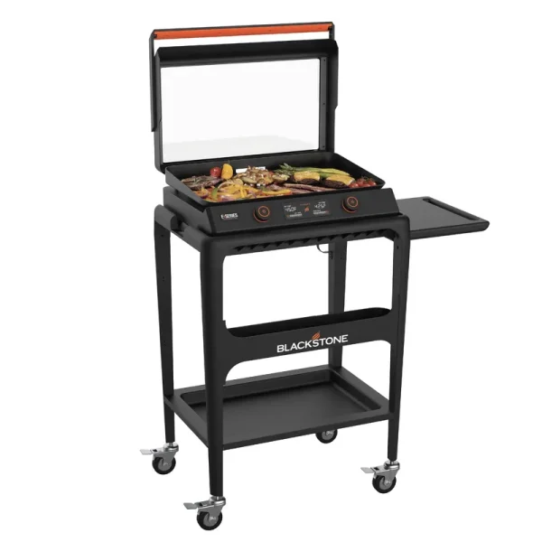 E-Series 22 Electric Tabletop Griddle with Prep Cart