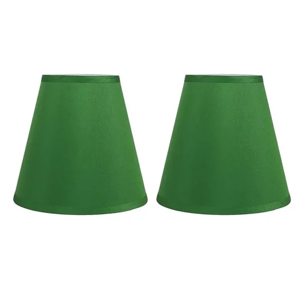 Silk/Shantung Empire Lamp Shade ( Spider ) (Set of 2) Winston Porter Color: Kelly Green