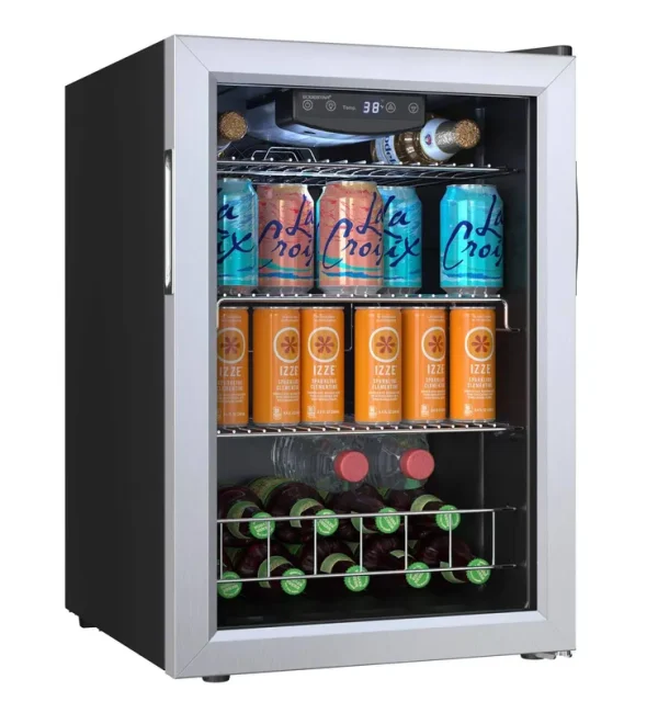 EdgeStar BWC91SS 17 in. Wide 80 Can Capacity Extreme Cool Beverage Center Stainless Steel