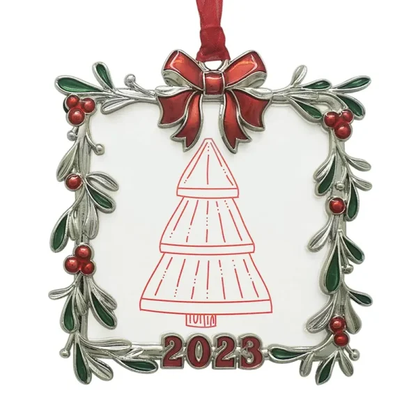 Mistletoe with Bow 2.5" x 2.5" Christmas Ornament Frame by Studio Decor | Michaels