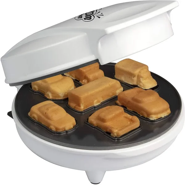 Car Mini Waffle Maker - Make 7 Fun, Different Race Cars, Trucks, and Automobile