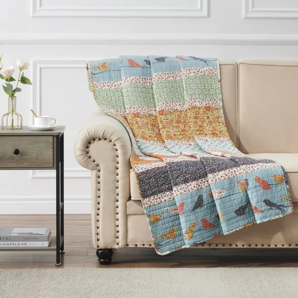 Barefoot Carlie Calico Stripe Accessory Throw