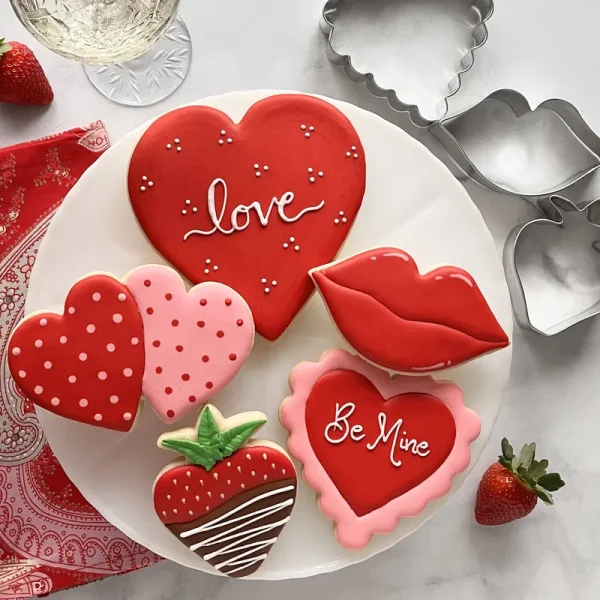 Valentine's Day 5-Piece Cookie Cutter Set Made in USA by Ann Clark Cookie Cutters