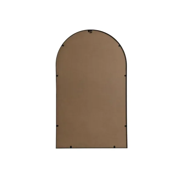 Sabine Arch Metal Wall Mirror Finish: Black, Size: 40" x 24"